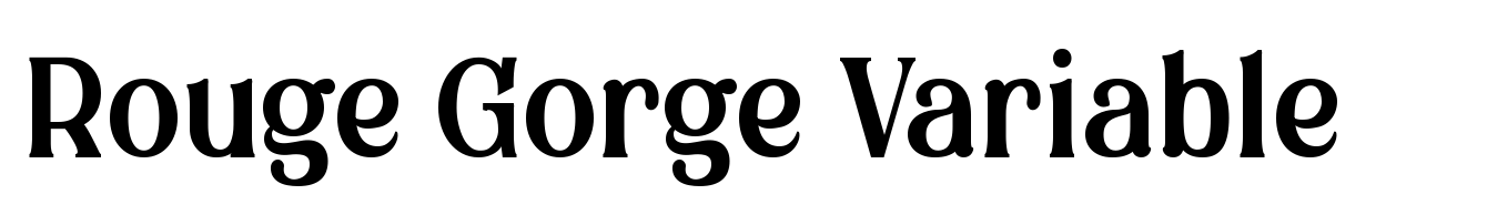 Rouge Gorge Variable